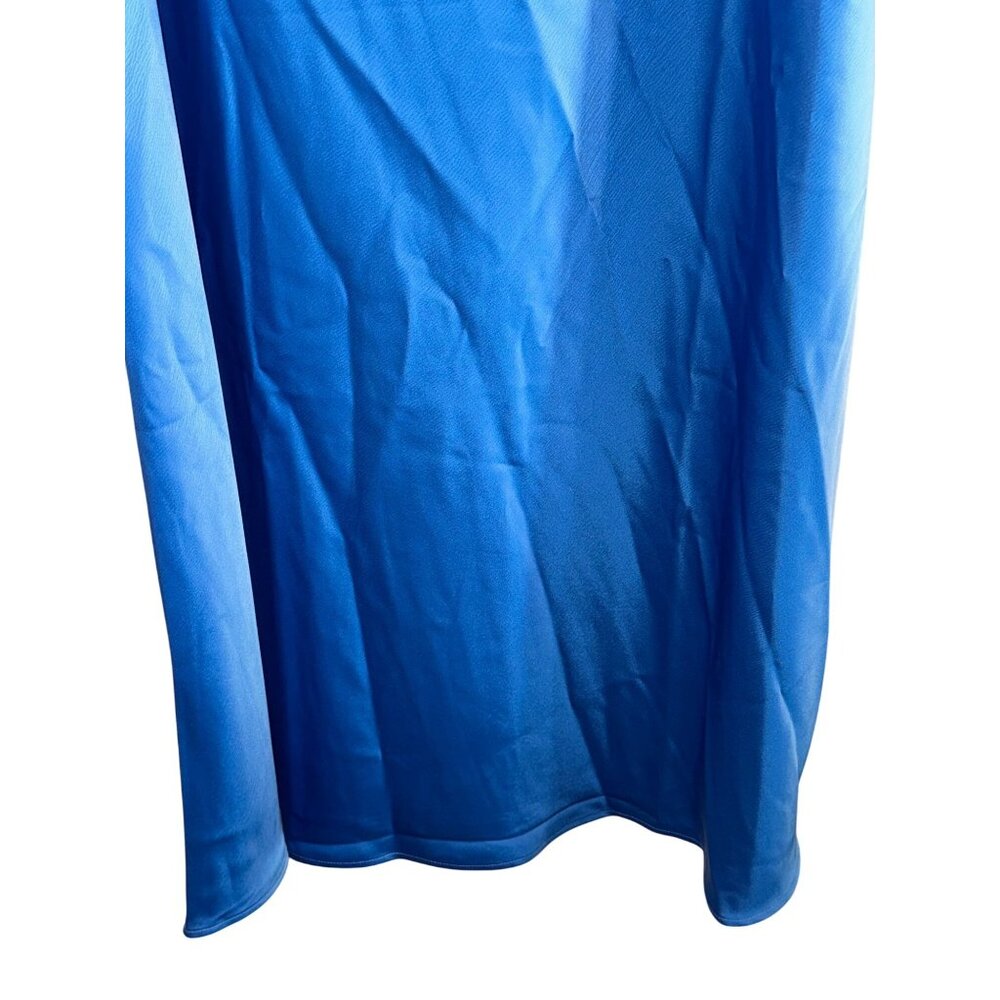 WAYF Womens Blue Cowl Neck Maxi Dress Size XXL - Picture 7 of 12